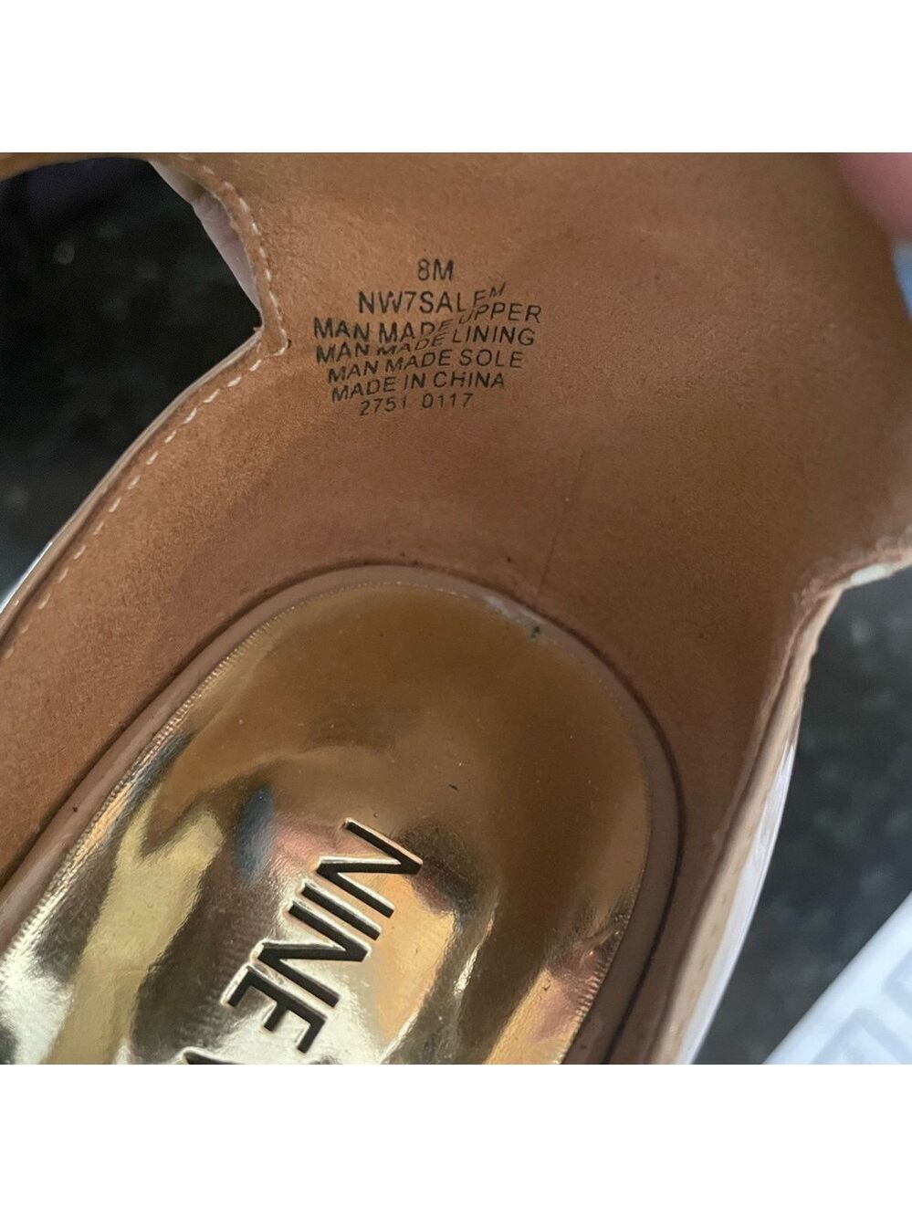 Nine West Women’s Tan Heels - Picture 5 of 6